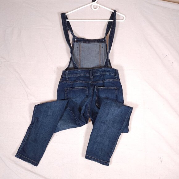 Free People Lexden Denim Overalls Womens 29 Blue Boho Casual Indie Festival Jean - Picture 2 of 16